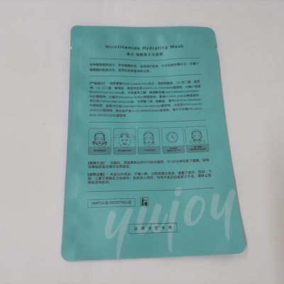 Aluminized Material 3 Side Seal Bags Mask Packaging With Tear