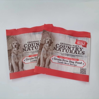 Custom Printing Matte 3 Side Seal Bags Finish Dog Food Packaging