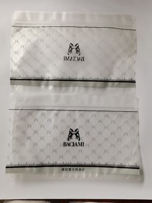 One Side Visible 70microns Custom Clothing Packaging Bags MATT OPP With Zipper