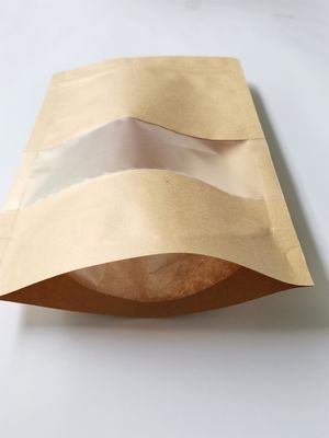 Food Grade OEM Paper Plastic Composite Bag With Visible Window