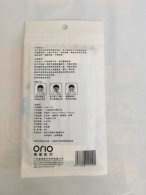 Spot UV CPP Pouch Bags For Packaging One Side Transparent For Mask
