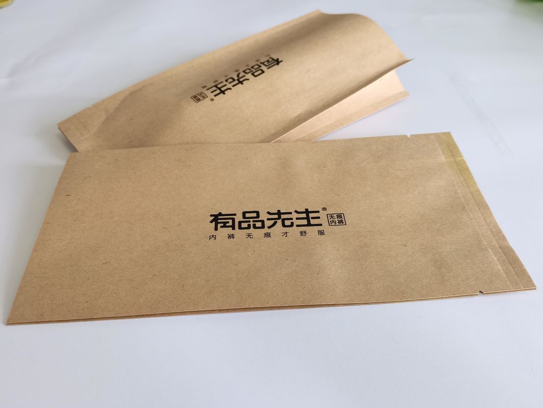 Brown Skid Resistance Paper Plastic Composite Bag Plastic Lining For Garment