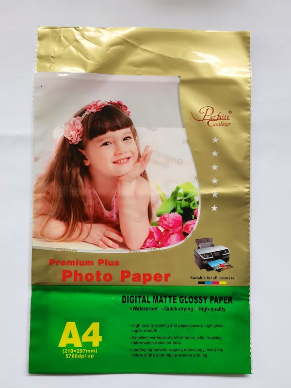 Composite printable Self Adhesive OPP Bag For A3 A4 Photographic Paper