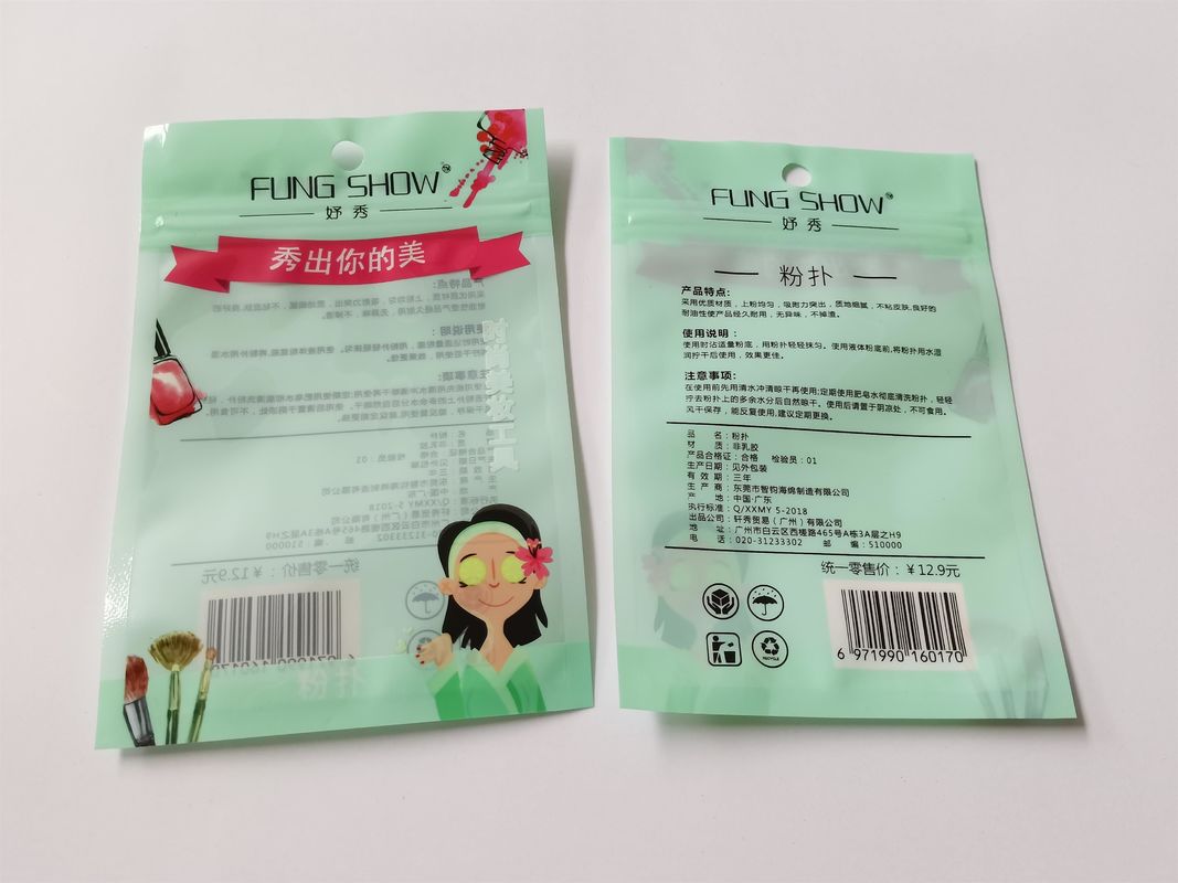 High Transparency OEM Stand Up Pouch With Zipper Custom Zip Bag Packaging