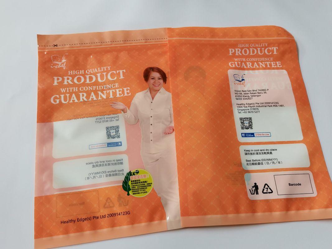 Bright printing OEM Ziplock Packaging Bags For Health care Dried Medicine