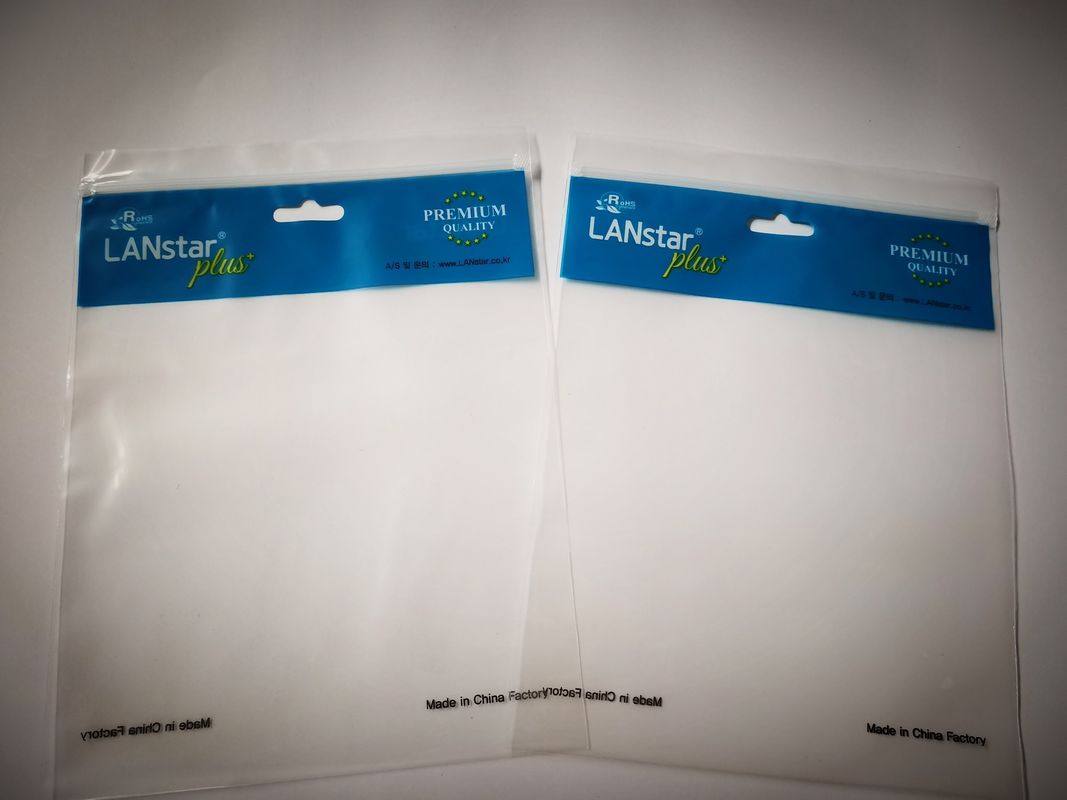 Transparent LDPE Zip Packaging Bags Bright For Electric Products