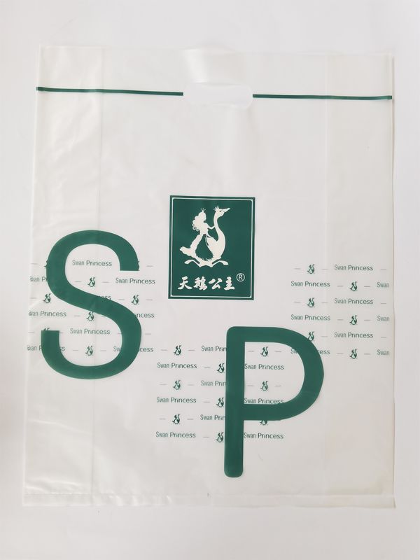 Custom 70mic Plastic Shopping Bags With Handles Gravure Printing Surface